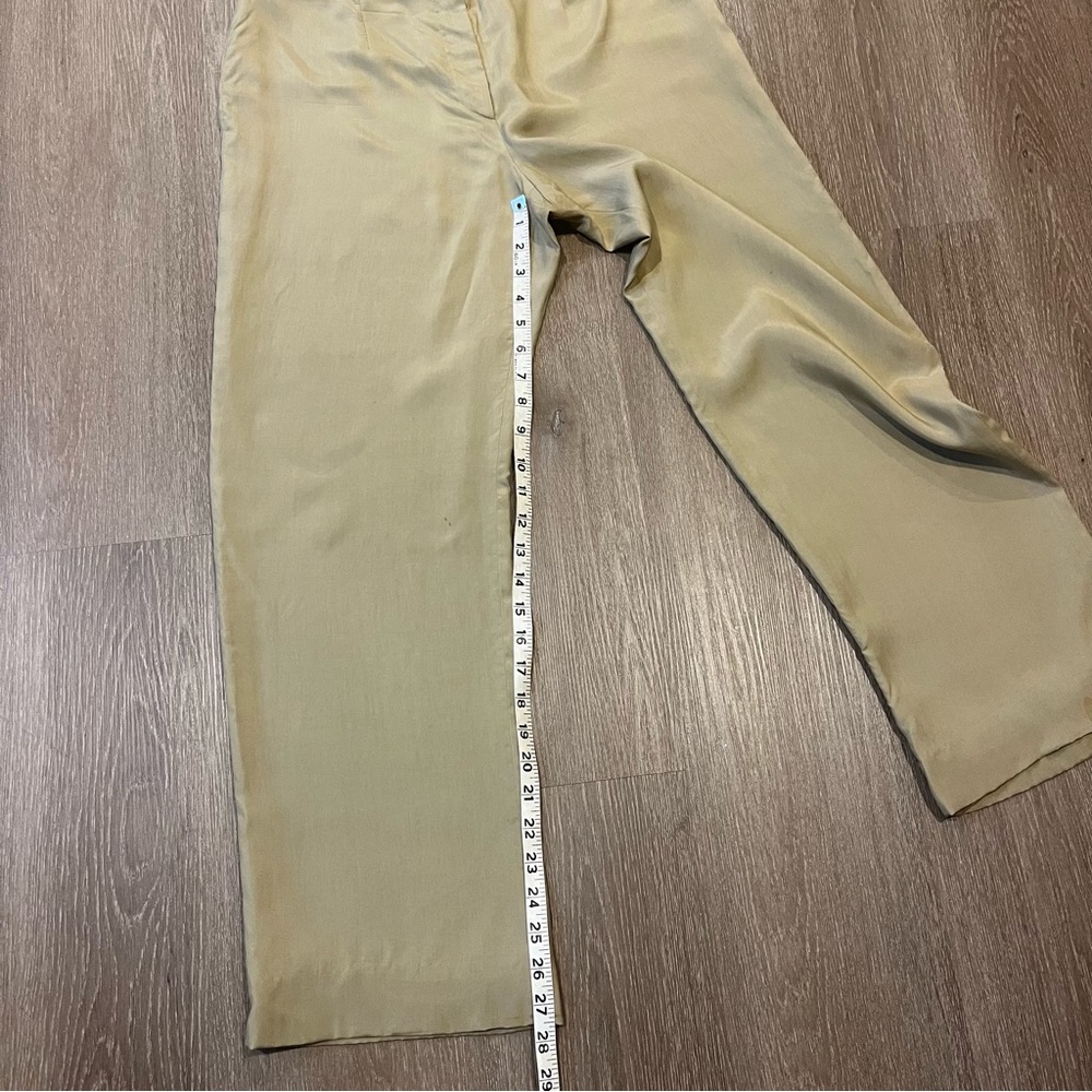 Giorgio Armani tan straight leg pants made in Italy - Picture 4 of 12